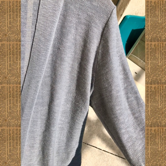 j. crew gray ruffled cardigan - Picture 4 of 7